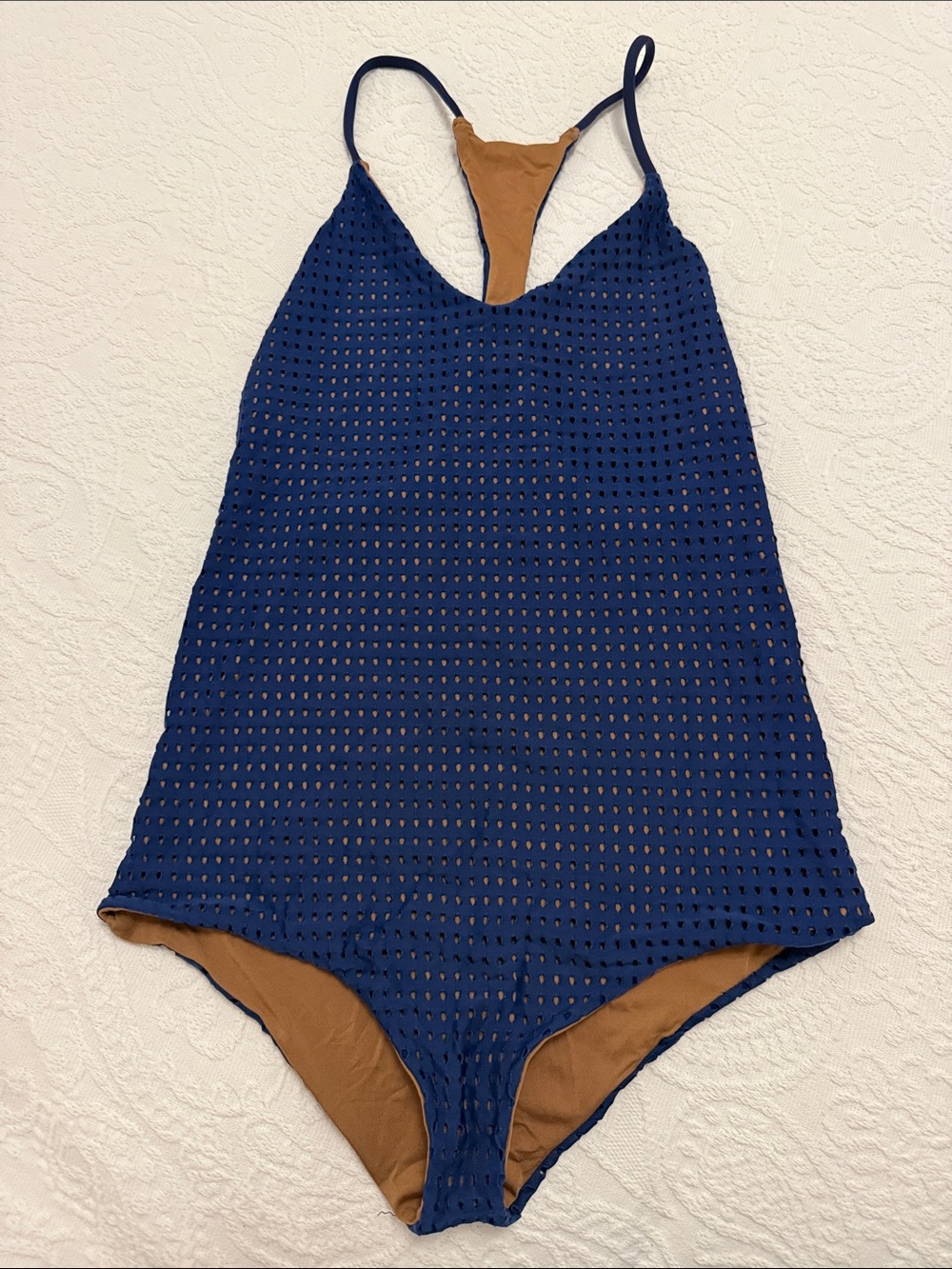 Acacia swimwear Navy Blue One-Piece Swimsuit
